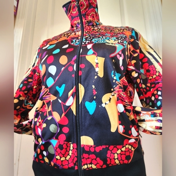 ADIDAS x FARM RIO HTF 2014 Ltd Ed Hip Collab Bright Abstract Track Jacket M NWOT - Picture 8 of 16